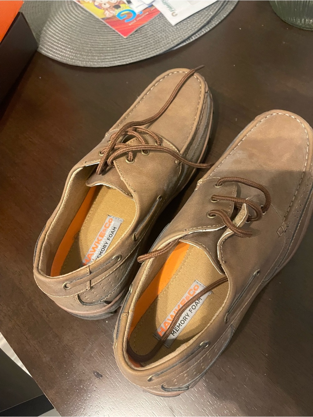 Hawke & Co Brown Nubuck Men’s Boat Shoes